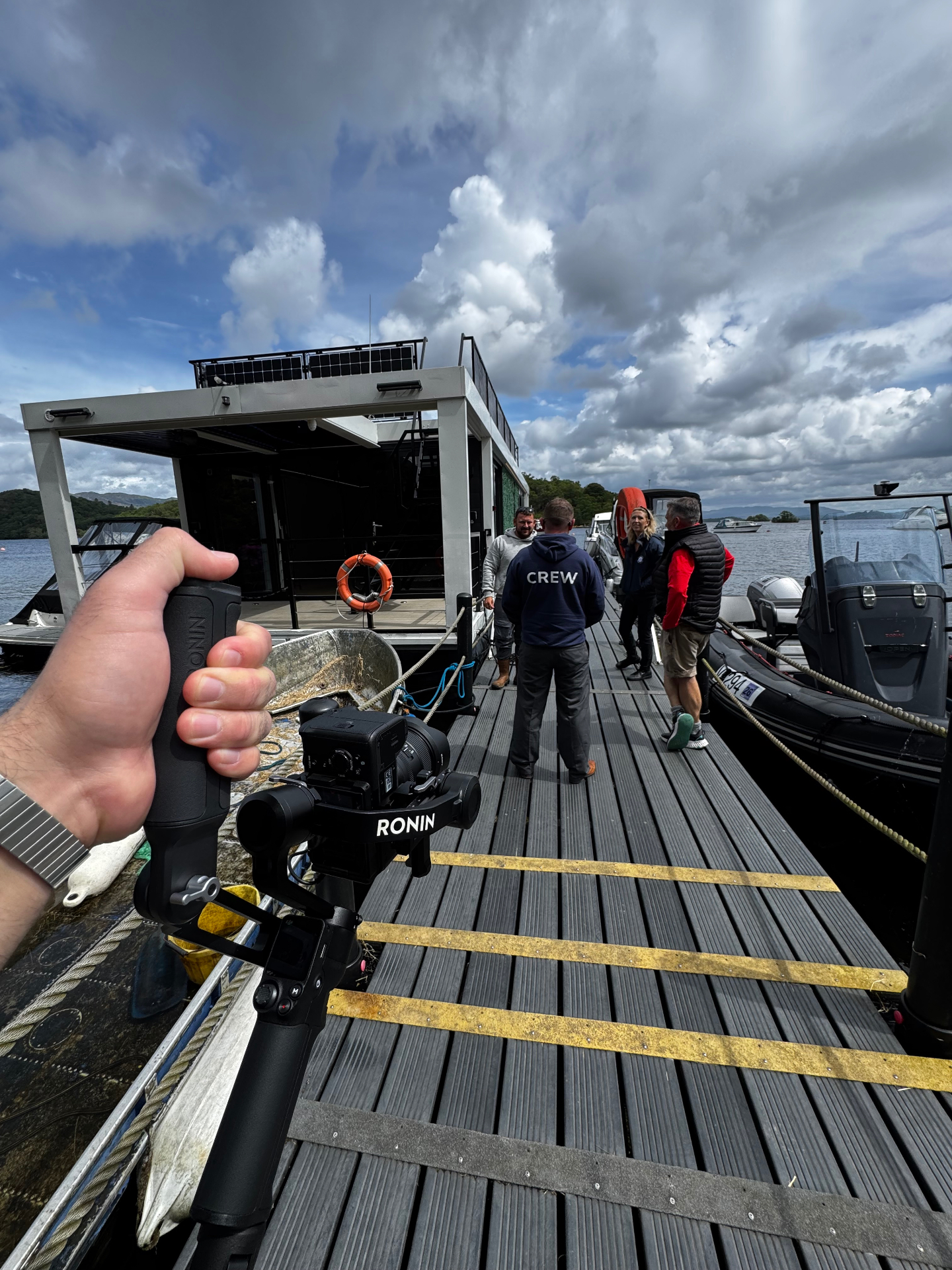 Ronin gimbal shot dockside on Loch Lomond