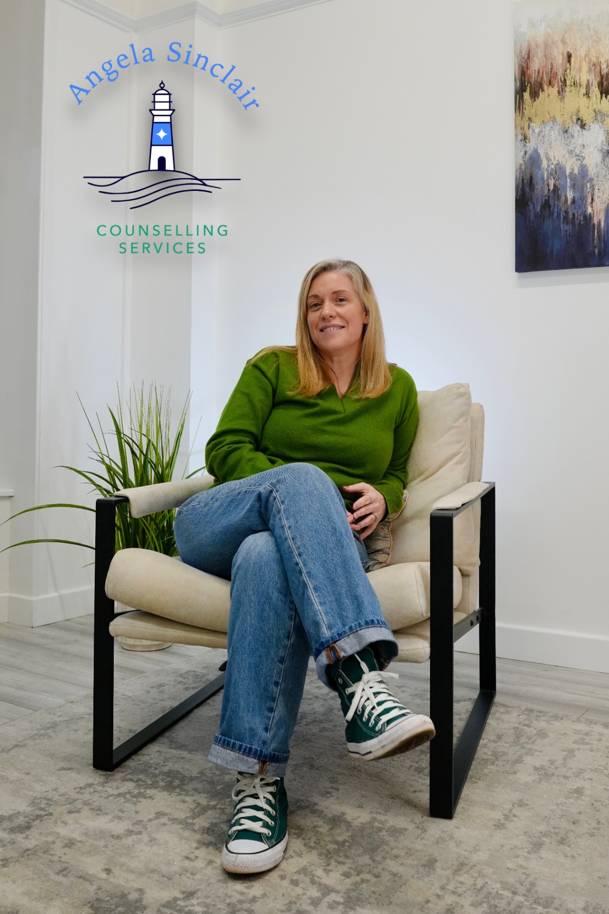 Angela Sinclair Counselling Services branding shoot