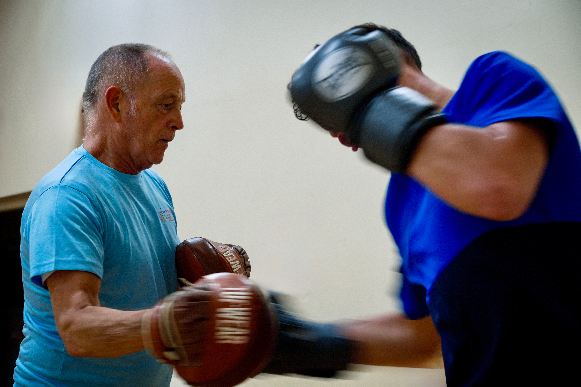 Boxing training session