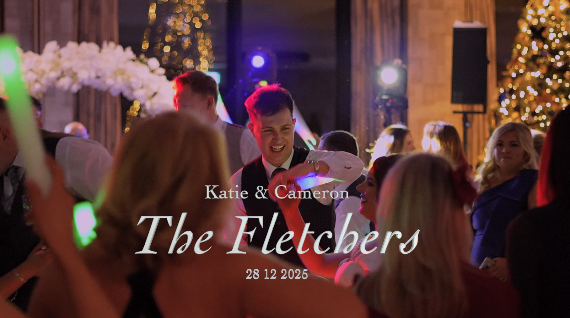 Wedding reception film still